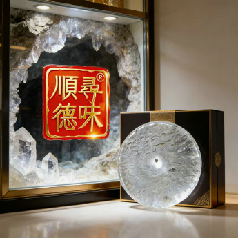 原石水晶锅盖(有孔) 规格14*1-1.5cm 重量 // 编码 35102092