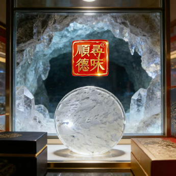 原石水晶锅盖(有孔) 规格21*1-1.5cm 重量 // 编码 35102098