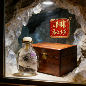 大师级水晶鼻烟壶(天崖行旅)（水晶大王收藏） 规格// 重量 // 编码 92103662