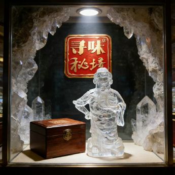 白晶人物摆件（）(水晶大王收藏) 规格10*19*30/ 重量 // 编码 82900145