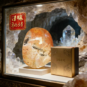 花幽灵原矿石摆件(1件套、带盒）(水晶大王收藏) 规格69*38/ 重量 91克 编码 19002733