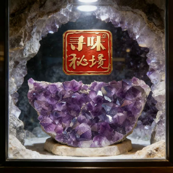 紫晶簇(水精宫殿） 规格// 重量 12.5千克 编码 17002854