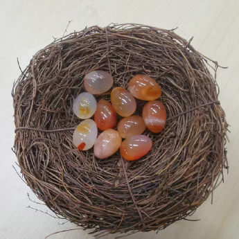 玛瑙鸿运宝蛋（1枚） 规格13*18mm 重量 /千克 编码 20502816