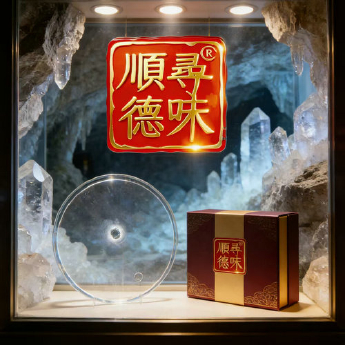 原石水晶锅盖(有孔) 规格16*1-1.5cm 重量 // 编码 35102094