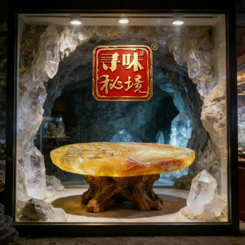 黄水晶台 规格// 重量 // 编码 35000373