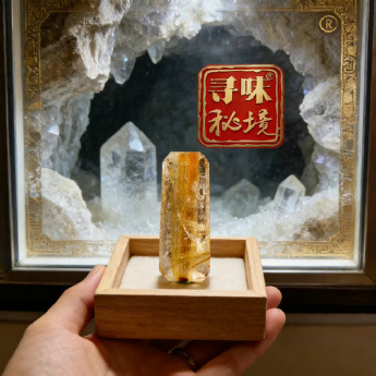 极品泰晶梯形挂坠(水精宫殿) 规格39*21*10mm 重量 15.85克 编码 33000117