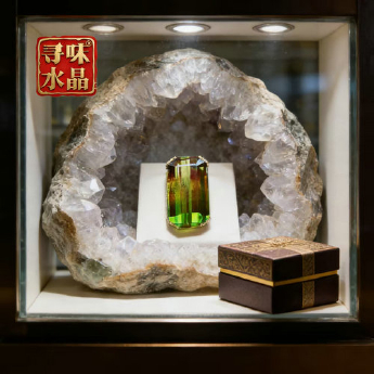 黄绿碧玺长方形戒面 规格16*4mm 重量 2.2克拉 编码 92109867