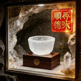 原石水晶餐锅(小) 规格13*10cm 重量 // 编码 35102070