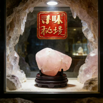 粉晶原矿石摆件(水晶大王收藏) 规格12*16/ 重量 1.8千克 编码 82900123