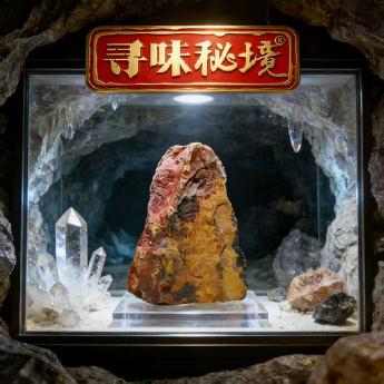 虎晶原石摆件（水晶大王收藏）（非卖品） 规格12*10*4/ 重量 // 编码 17003067