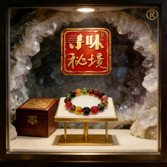 五彩碧玺圆形手链 规格/mm 重量 /克 编码 80000839