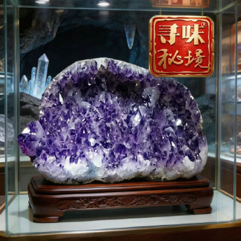 紫晶簇(水精宫殿） 规格// 重量 16.7千克 编码 17002853