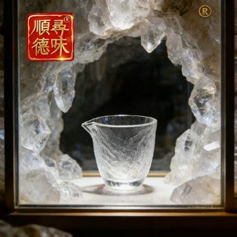 原石水晶冰烧公道杯 规格宽8高9cm 重量 // 编码 35102659