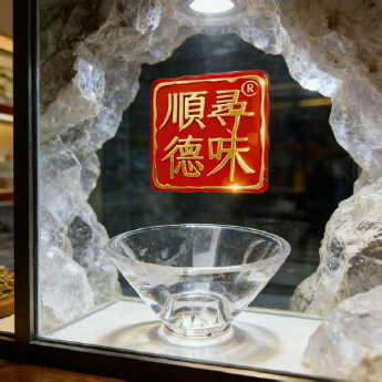 原石水晶喇叭形茶漏 规格宽5高9cm 重量 // 编码 35102658