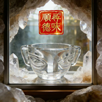 原石水晶三星堆杯 规格宽8高5cm 重量 // 编码 35102656