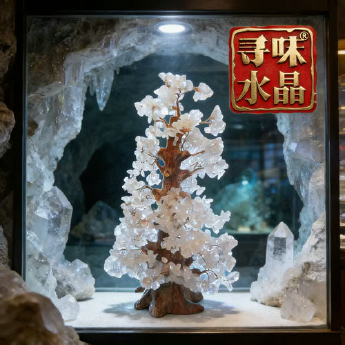 白晶圣诞树(中） 规格40*20cm 重量 // 编码 94000584