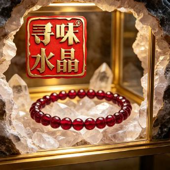 石榴石圆形手链 规格5mm 重量 10克 编码 82100134