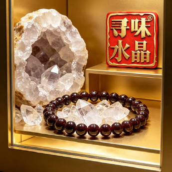 星光石榴石圆形手链 规格6mm 重量 /克 编码 91000083