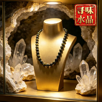 金曜石圆珠编织项链（单链无坠） 规格6mm 重量 // 编码 82300245