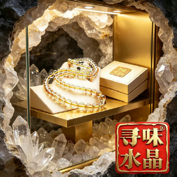 茶黄晶圆珠项链 规格8/57粒珠mm 重量 /克 编码 16800244（多种搭配看图选款）