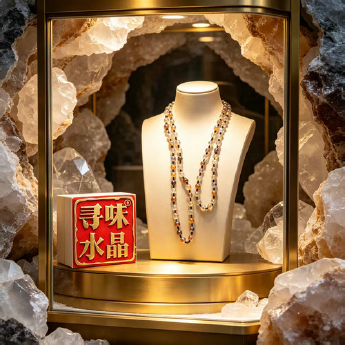 发晶圆珠编织项链 规格6.5-7/ 重量 // 编码 82300279