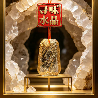 发晶梯形挂坠 规格30*15mm 重量 /克 编码 91000162