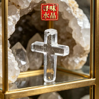白晶十字架挂坠 规格39*27mm 重量 /克 编码 90000050