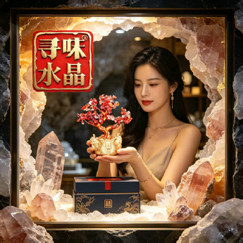 小龙头招财树摆件-红玛瑙 规格18*14*8.5cm 重量 // 编码 94000297