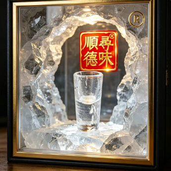 原石水晶冰烧茅台酒量杯 规格高7直径3/ 重量 // 编码 35102624