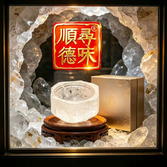 原石水晶餐锅 规格18*10cm 重量 // 编码 35102071