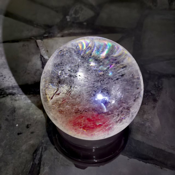 白晶景球 规格13.8cm 重量 3.58千克 编码 82430004