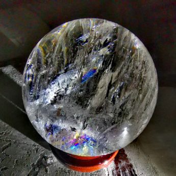 白晶景球 规格15.88cm 重量 5.344千克 编码 82430006