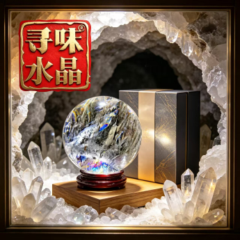 白晶景球 规格15.88cm 重量 5.344千克 编码 82430006