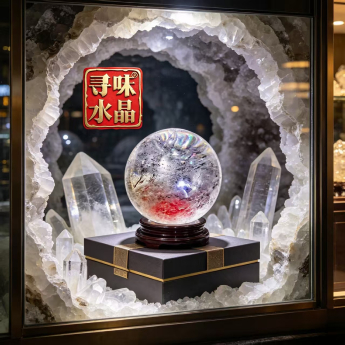 白晶景球 规格13.8cm 重量 3.58千克 编码 82430004