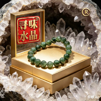 绿发晶圆形手链 规格10mm 重量 26克 编码 92000256