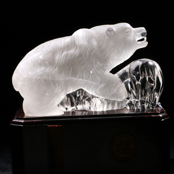 北极熊摆件(水精宫殿)规格24*22重量编号92900005