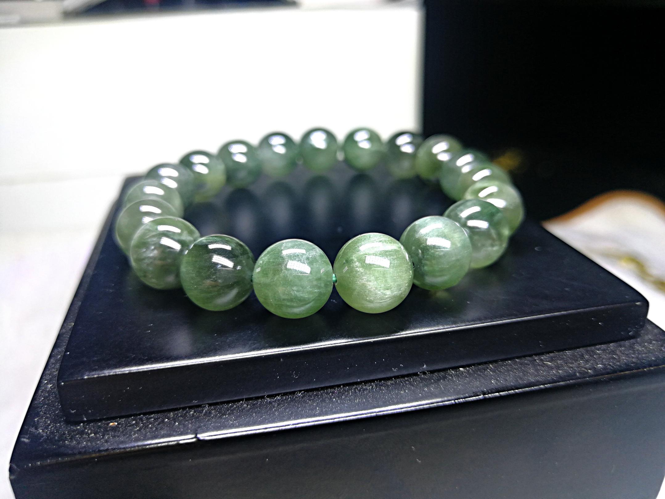 绿发晶圆形手链92108064