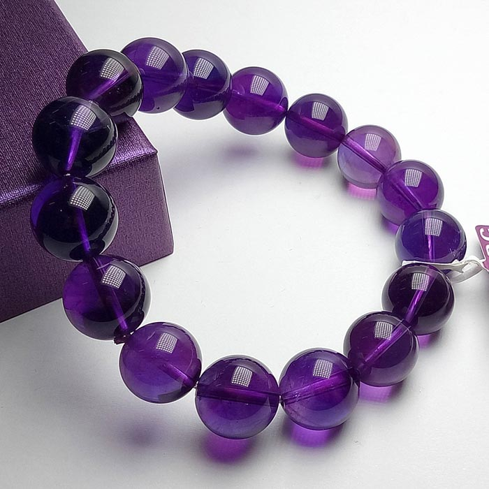 紫晶圆形手链92252060