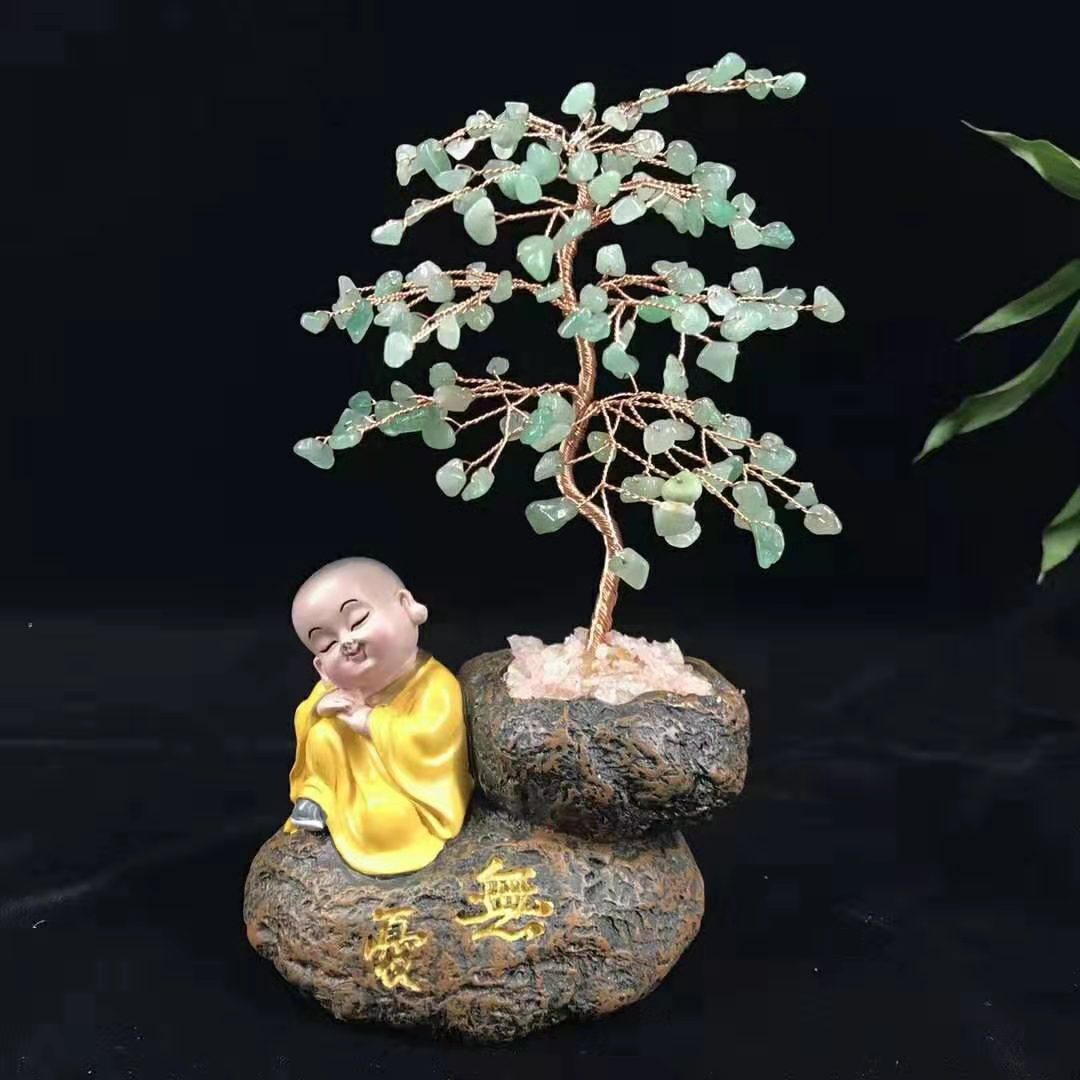 小沙弥佛系发财树(无忧东陵石)94000559