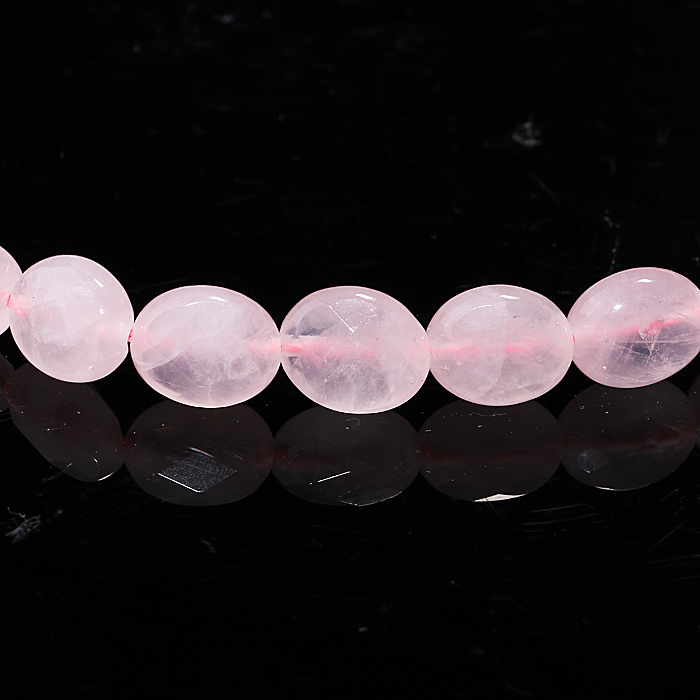 粉晶刻扁椭圆形长链 50100054-fh